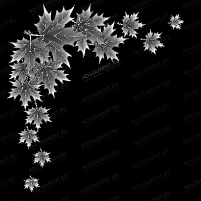 кленовые листья узор для гравировки