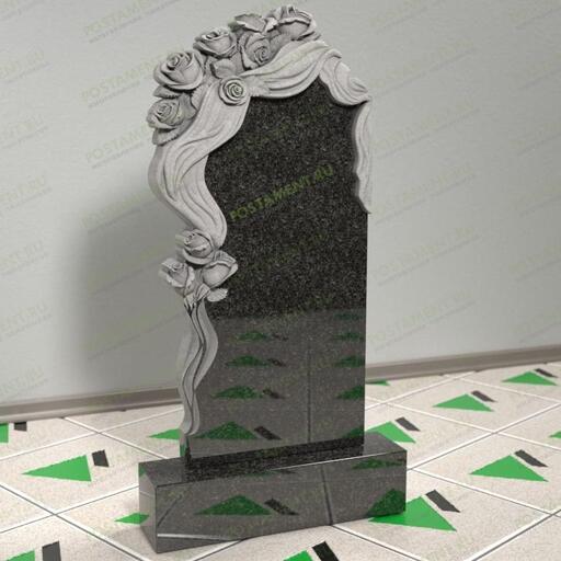 Памятник с розами и плащаницей