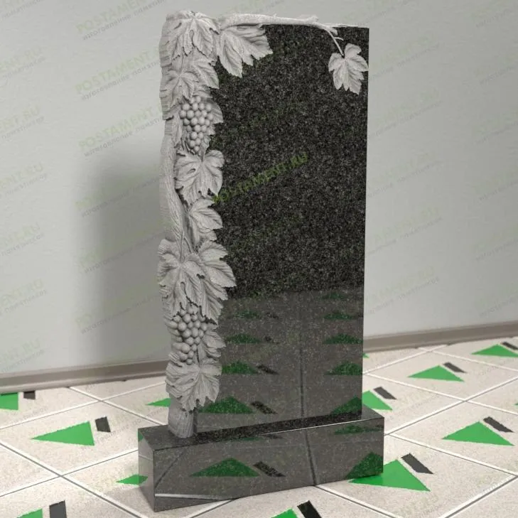 Памятник с виноградом резной 12620