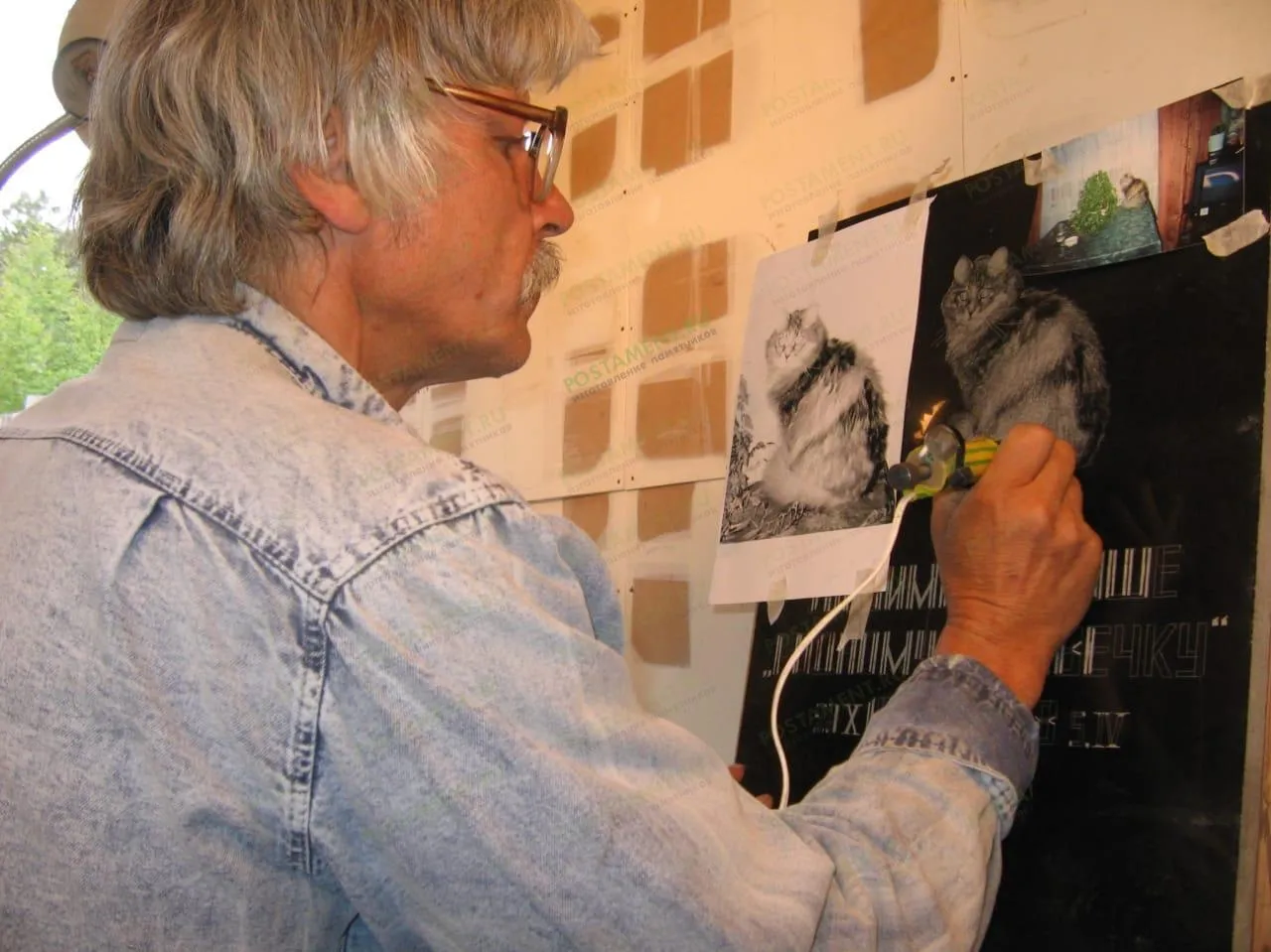 Ручной метод нанесения фотографий