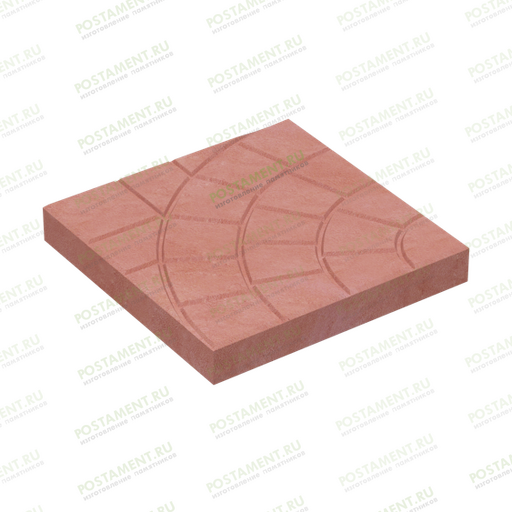 красная тротуарная плитка для обустройства захоронения 60109