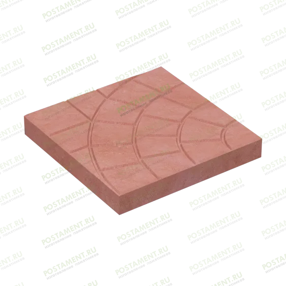 красная тротуарная плитка для обустройства захоронения 60109