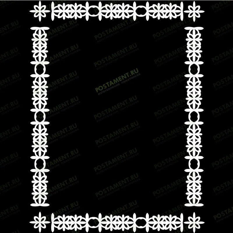 Рамка на памятник гравировка 91215