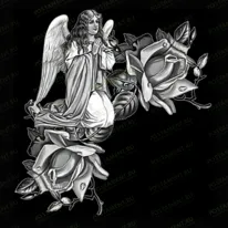 Ангел с цветами 94025