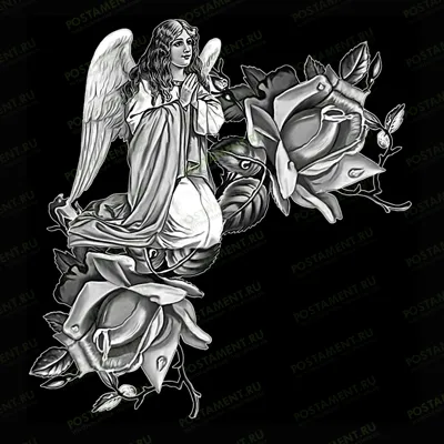 Ангел с руками в молитве для украшения надгробного памятника