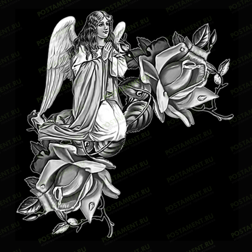 Ангел с руками в молитве для украшения надгробного памятника