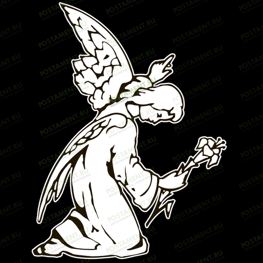 ангел с лилией на памятнике изображение