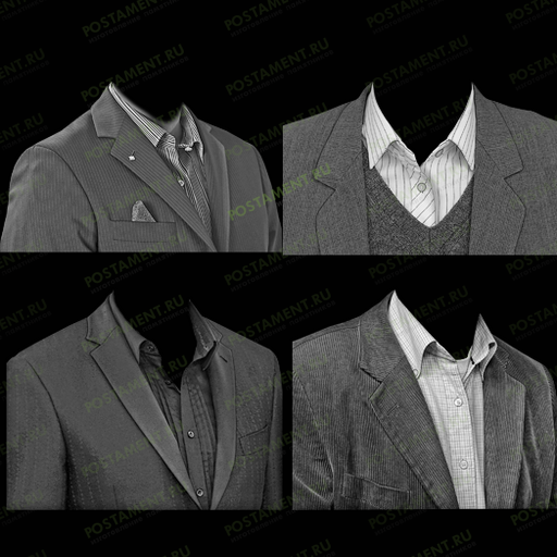 Мужской костюм для гранитного памятника