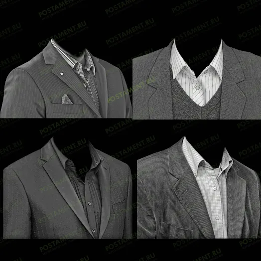 Мужской костюм для гранитного памятника