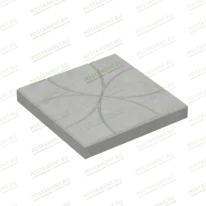 Плитка тротуарная 60011, название Цветок серая, размер 35×35×4