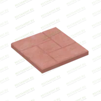Плитка тротуарная 60105, название Калифорния красная, размер 30×30×3