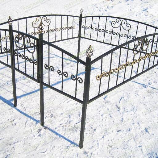 Кованый забор на могилу 34017