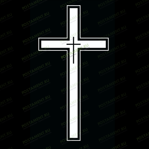 крест 4 конечный гравировка на памятник 93054