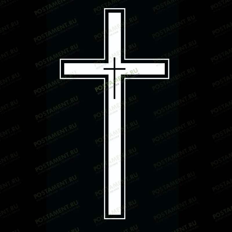 крест 4 конечный гравировка на памятник 93054