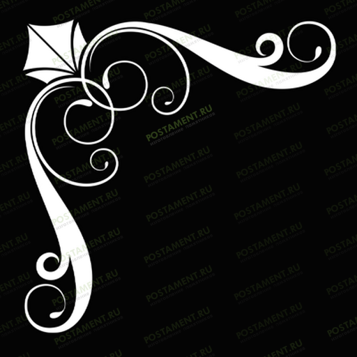 Художественное оформление виньетка на памятник 96021