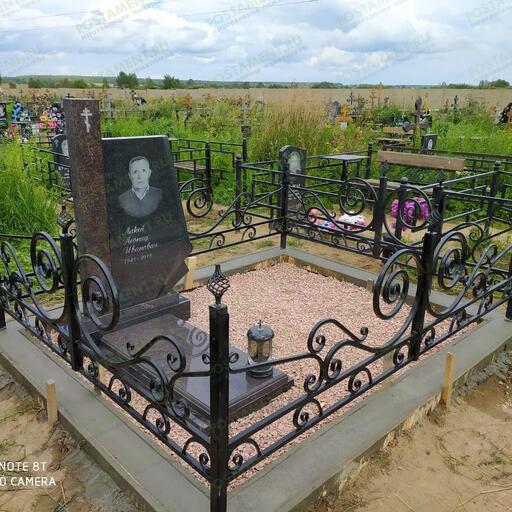 Сварная ограда на могилу 32021