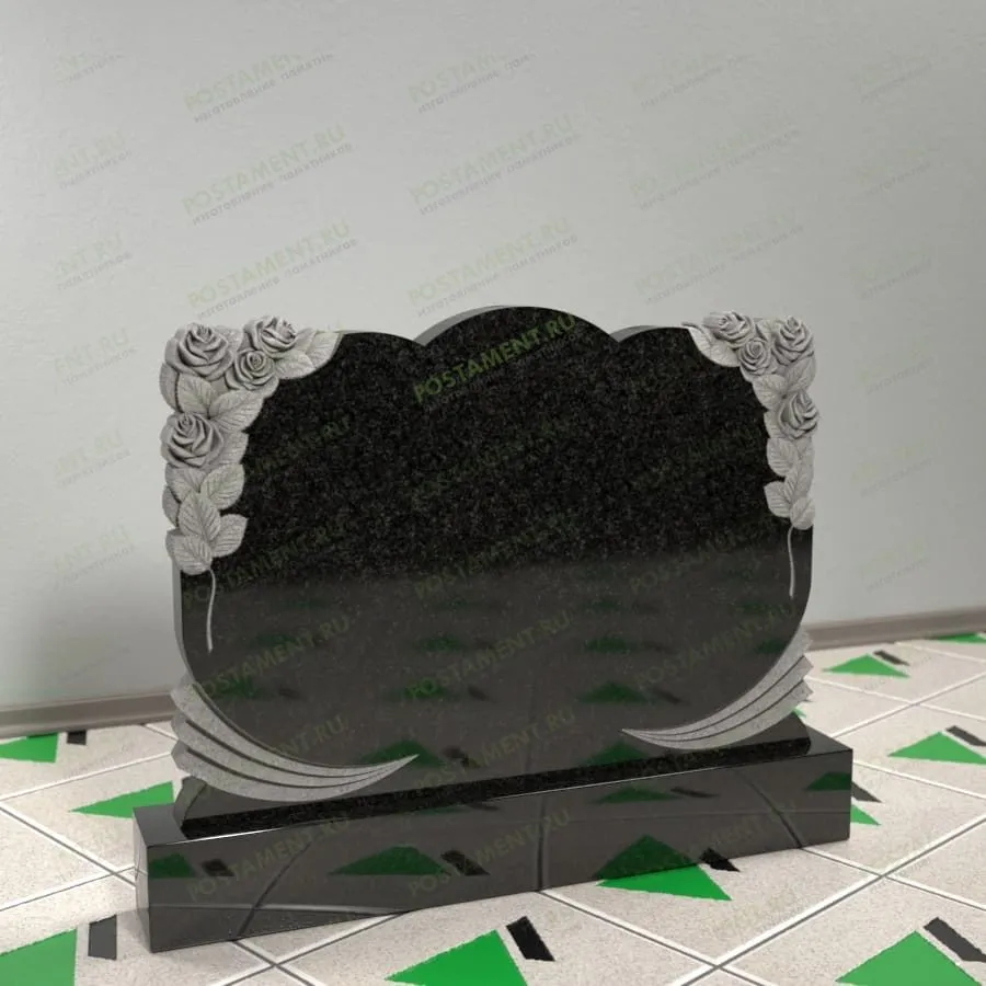 Памятник с розами 17679