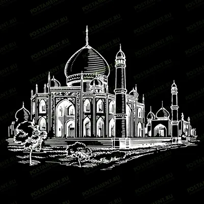 Исламская мечеть гравировка на памятник 97030