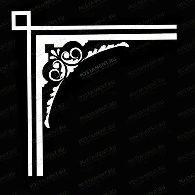 Виньетка с геометрическим узором на памятник 96011