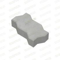 Плитка тротуарная 60012, название Волна серая, размер 22,5×11,2×6 