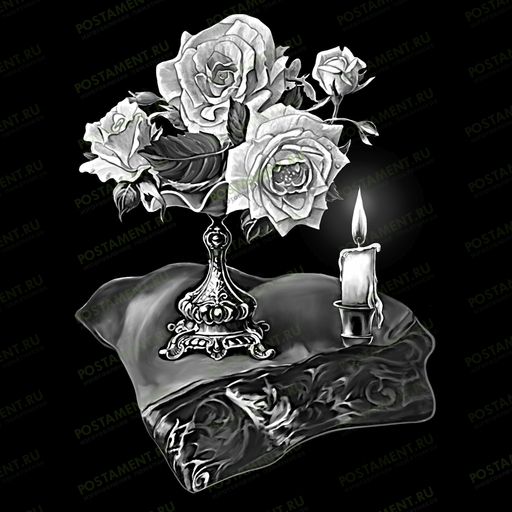свечи рисунок на памятник 92048