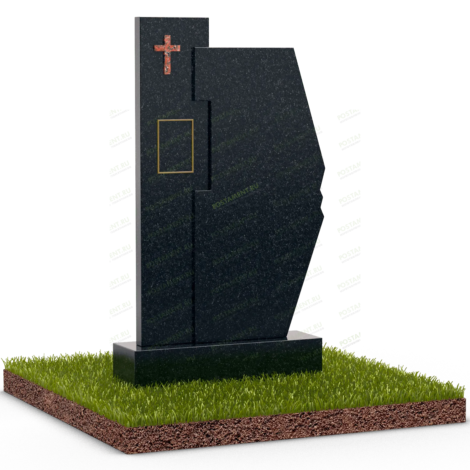 Составной памятник в форме щита