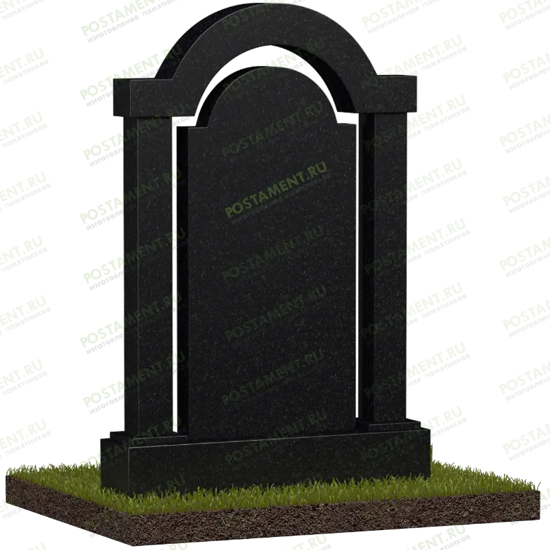 Памятник с фигурной аркой на могилу