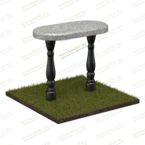 Столик из гранита 57014 для оформления могилы