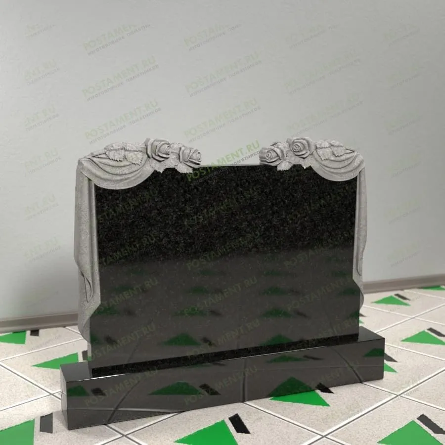 Памятник с розами и плащаницей 17740