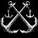 Перекрещенные якоря на памятник