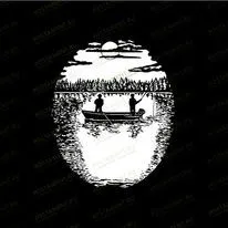 Рыбак в лодке 99001