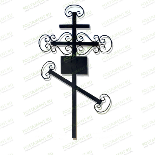 Крест из металла с табличкой 92314