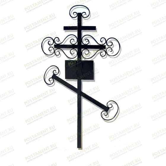 Крест из металла с табличкой 92314