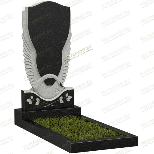 Памятник с птицей лебедь на могилу