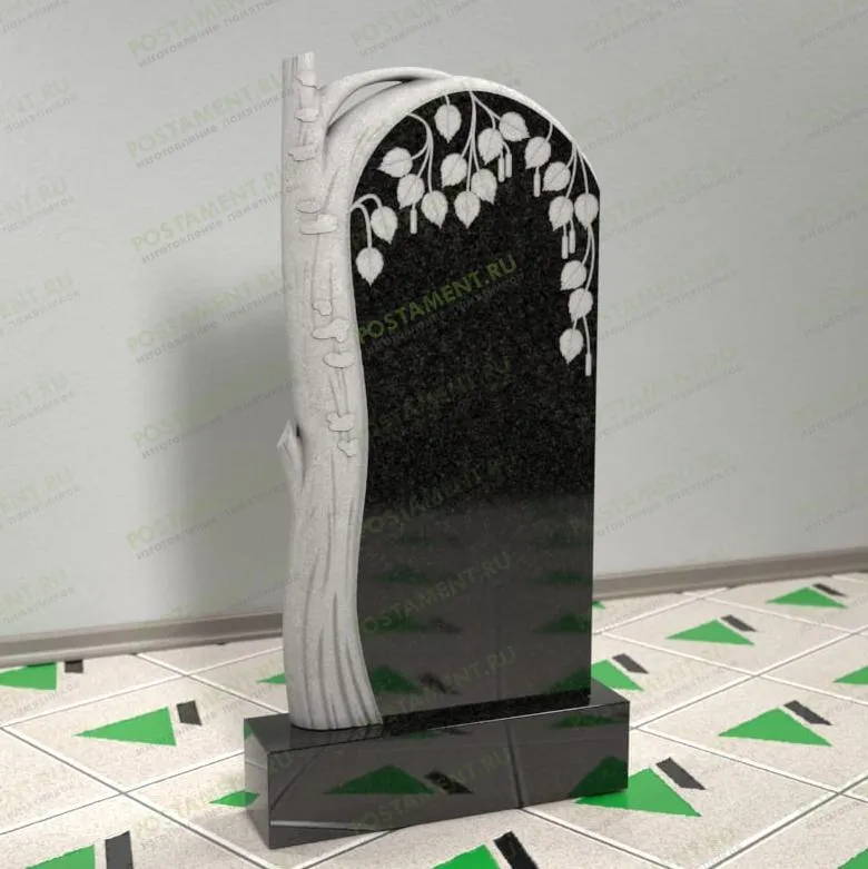 Березка на могилу из гранита