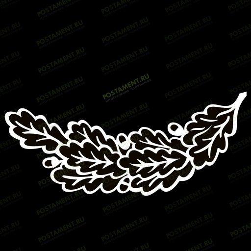 листья дуба для украшения памятника