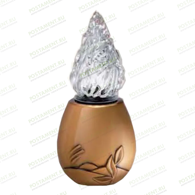 Лампадка бронзовая на памятник 82126