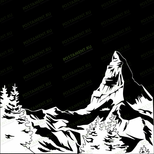 горы гравировка на памятник 99029