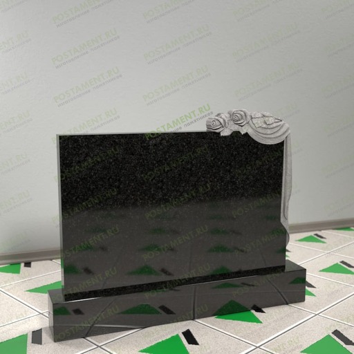 Памятник с розами 17658