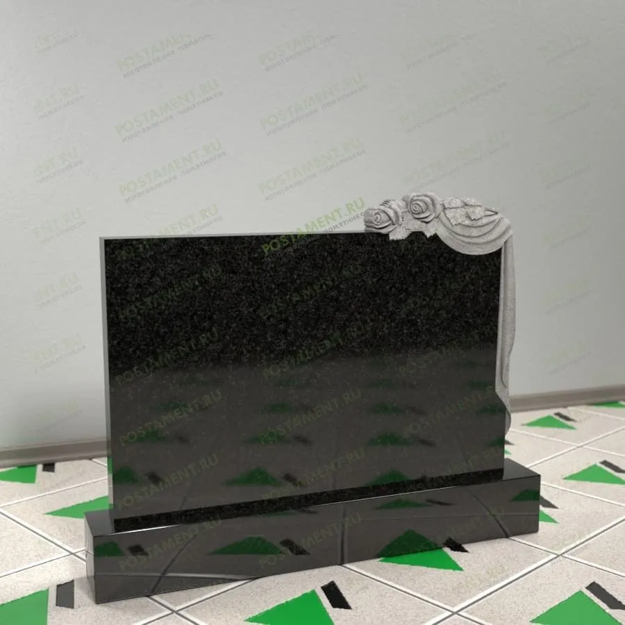 Памятник с розами 17658