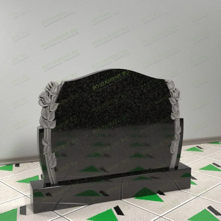 Памятник с розами 17668