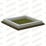 Бетонная монолитная ограда, устанавливается по границе места захоронения.