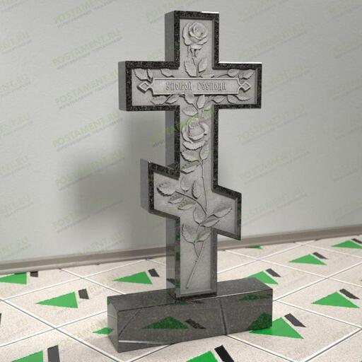 Крест с розами № 18438