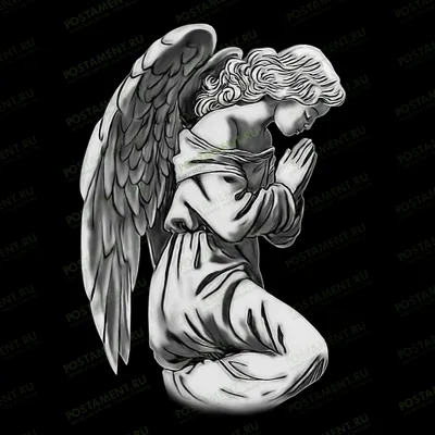 Ангел молящийся для нанесения на памтяник