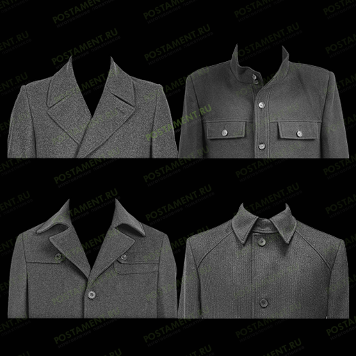 Мужское пальто для гравировки на памятниках