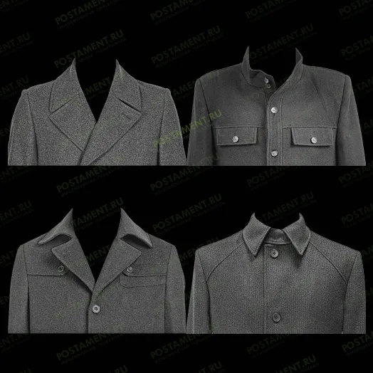 Мужское пальто для гравировки на памятниках