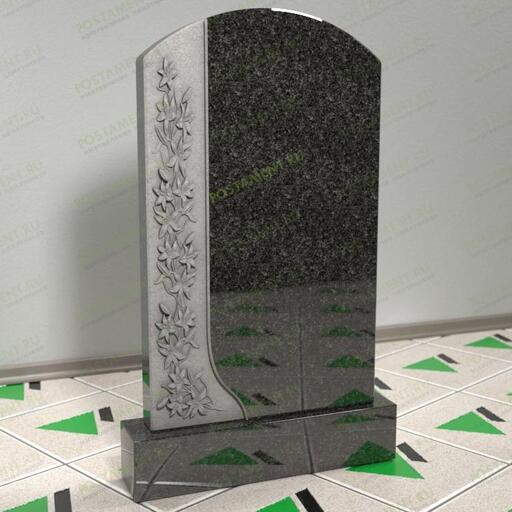 Памятник с лилиями резной 12602