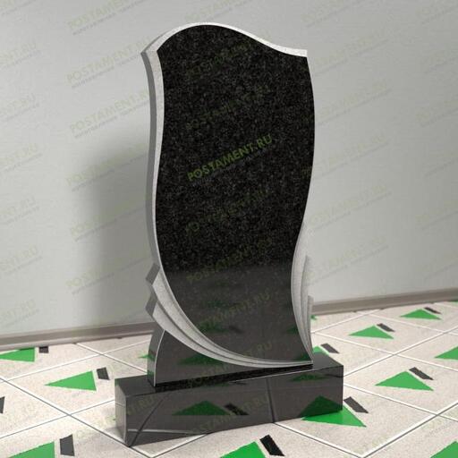 Резной памятник с перьями на могилу 11335