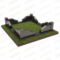 Цоколь на могилу уголками 22121