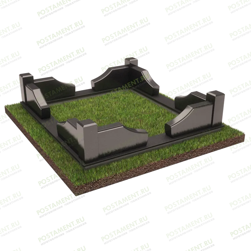 Цоколь на могилу уголками на могилу 22121